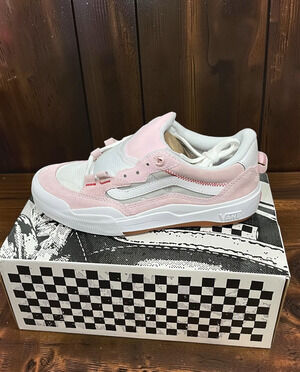 Vans Skate 2 Wayvee Men’s 7 Women’s 8.5 Pink White Skate Shoes VN000D5DPNK
